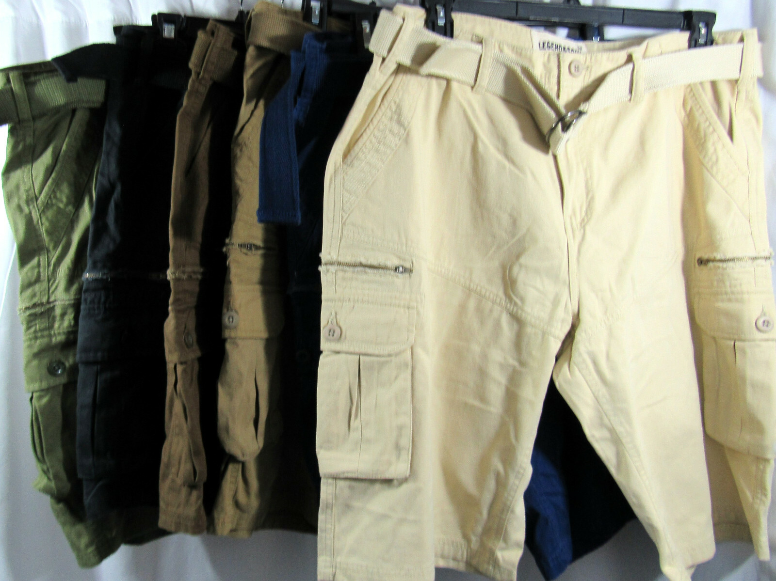 New Men’s Legend and Soul Cargo Shorts Size 30, 32, 34,36, 38 and 40
