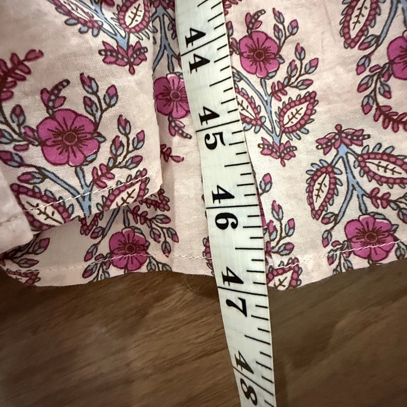 J.Crew Midi Dress Womens 8 Pink Excellent Floral Block Print Ruffle BY539 SP24