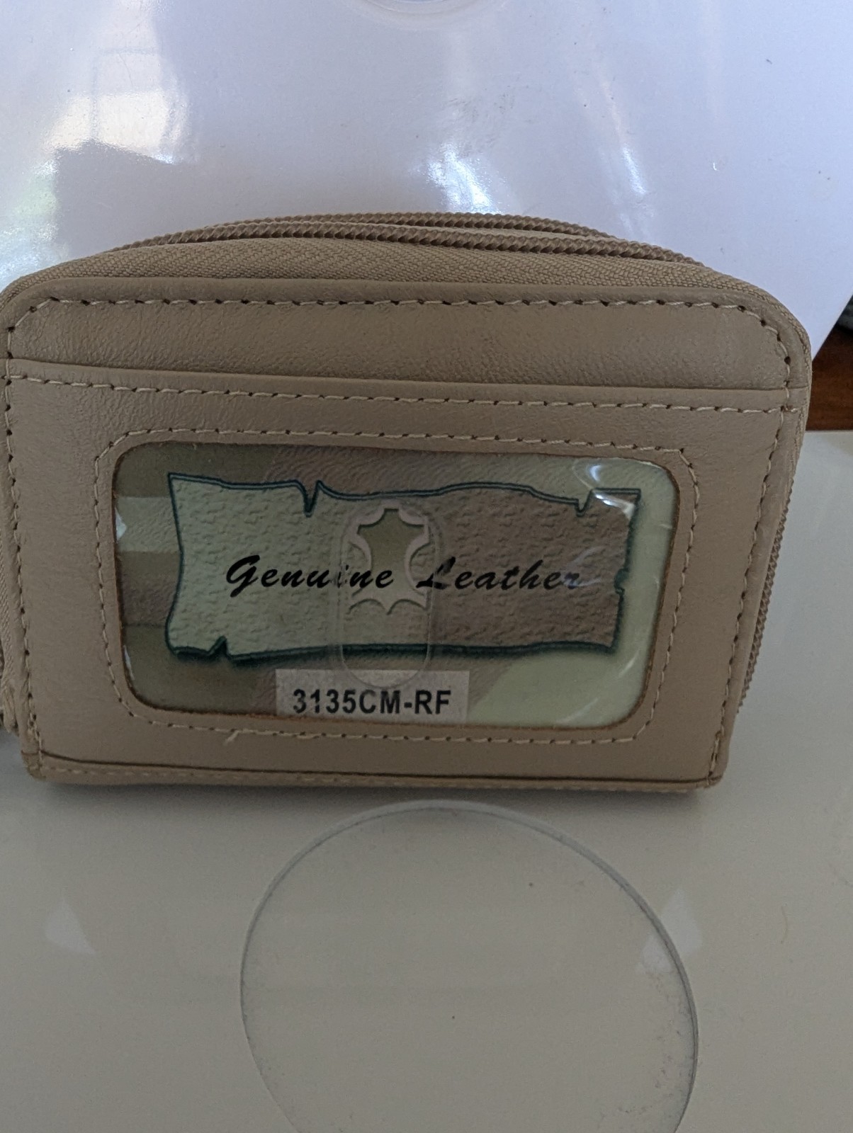 Two Zipper Leather Wallet