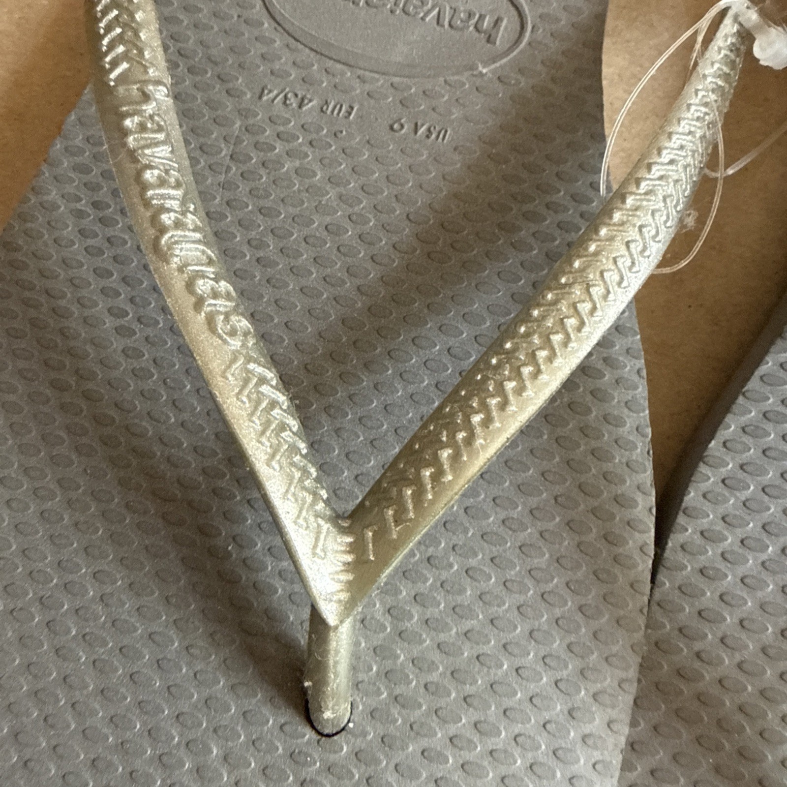 Havaianas Slim Grey Silver Flip Flops EU 41/42 – New