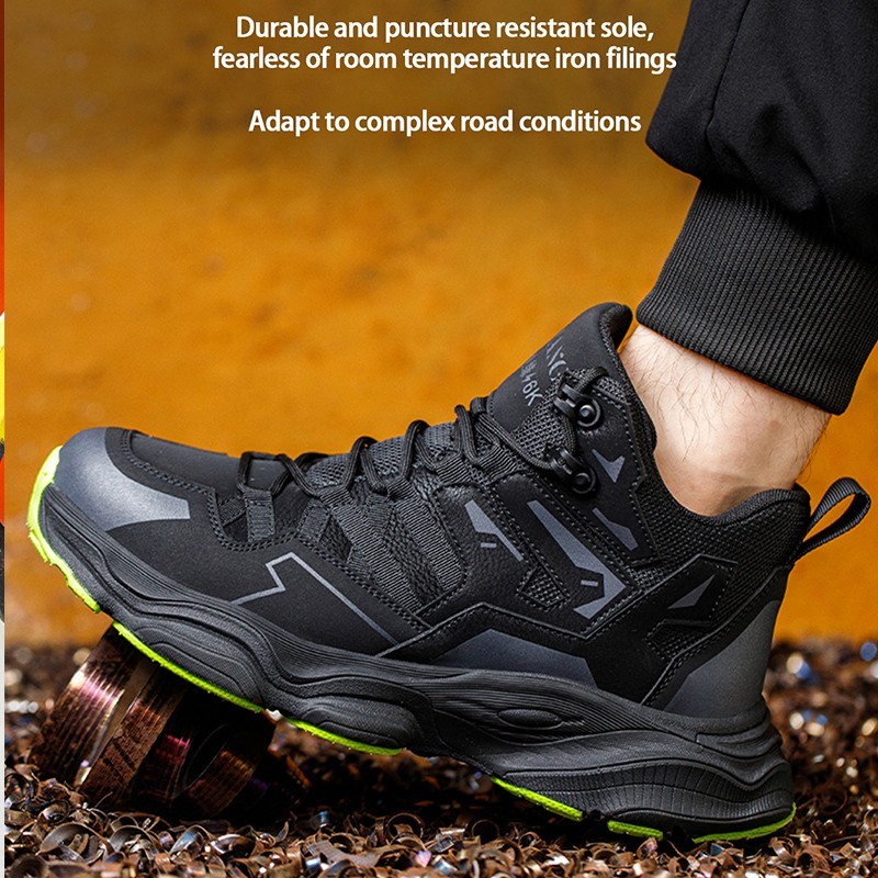 Indestructible Safety Work Shoes Steel Toe Breathable Work shoes Mens’ Sneakers