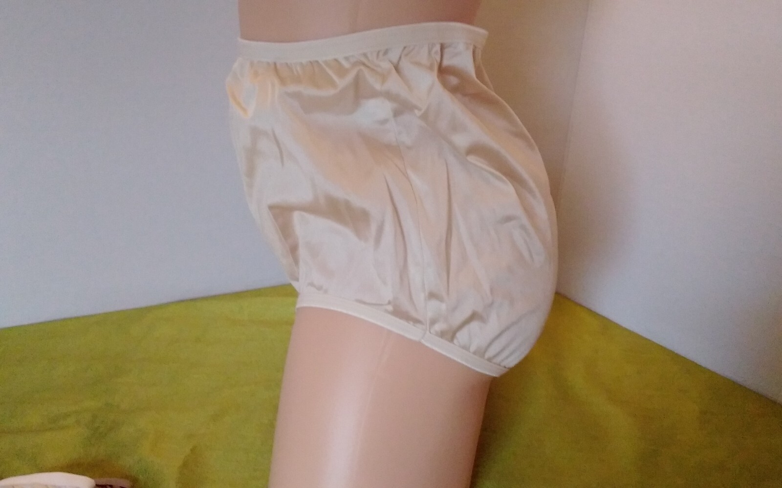 Panties Vintage Cotillion Nylon Brief 7 Beige Double Side Cotton Gusset Knicker