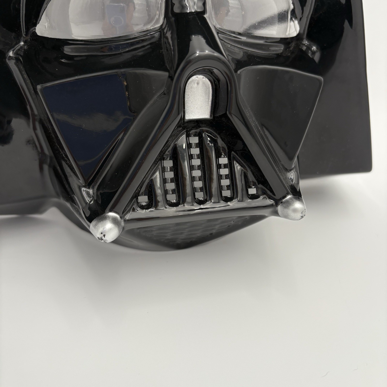 Darth Vader Mask 10” Black Plastic Costume Halloween Star Wars Adults Kids