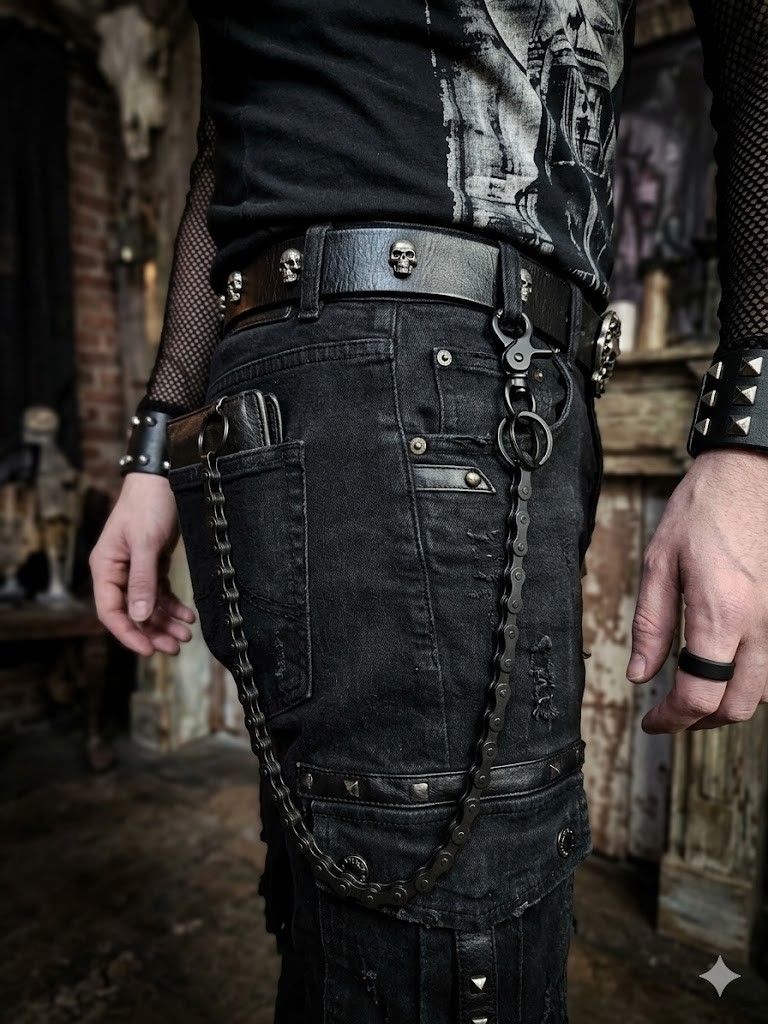 Handcrafted Upcycled Bike Chain Wallet Chain | Biker Punk Y2K Alt | 7 Colors