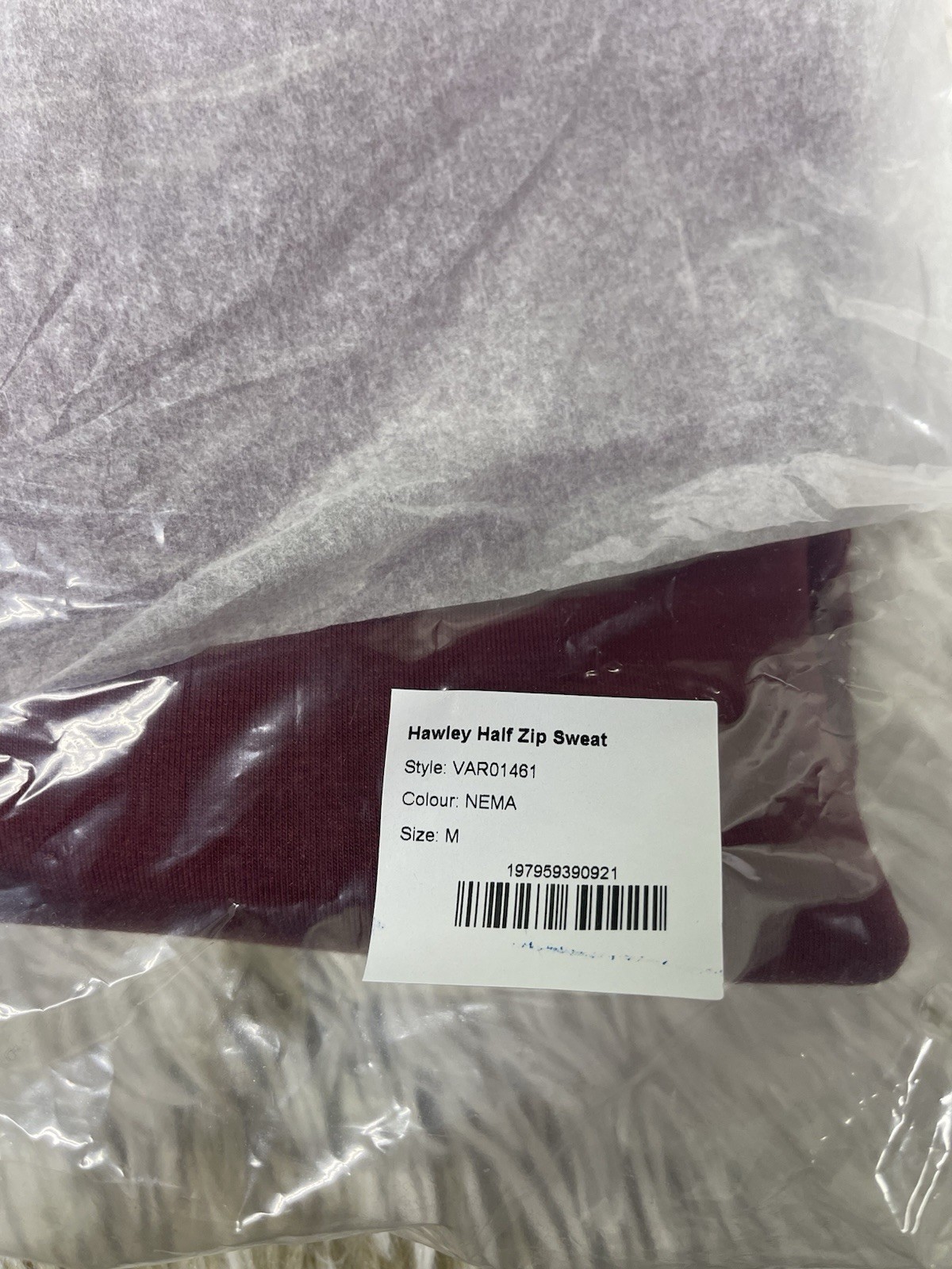 🧡*NWT*Varley Hawley Half-Zip Sweater Pullover Women’s Size M Color – New Maroon