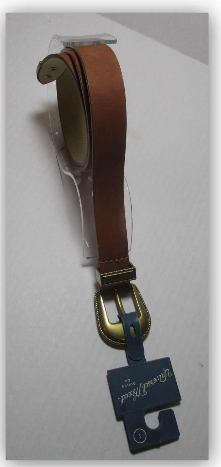 Universal Thread women’s belt COGNAC 7/8 inch wide Man Made Materials SMALL