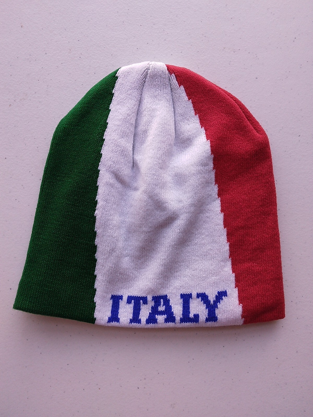 ITALY Italian Flag Embroidery Knit Beanie Skull Cap Winter Hat YOUR CHOICE
