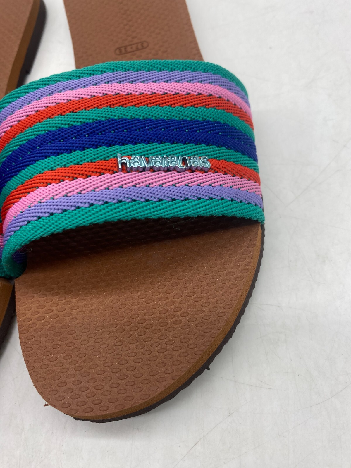 Havaianas Multicolored Stripe Slide Sandals Wmn’s 7/8 US -37/38 BR Malta
