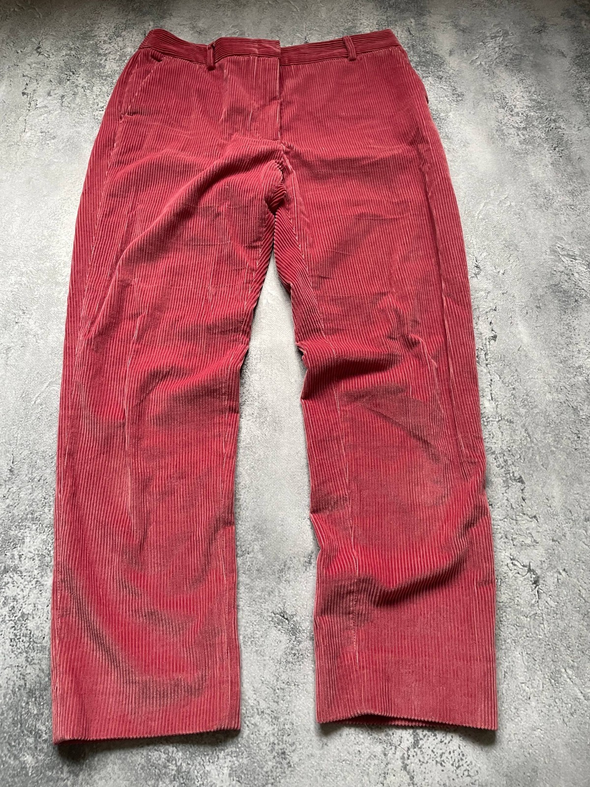 Weekend Max Mara Velvet Velour Slim Cigarette Fit Pink Pants Size M