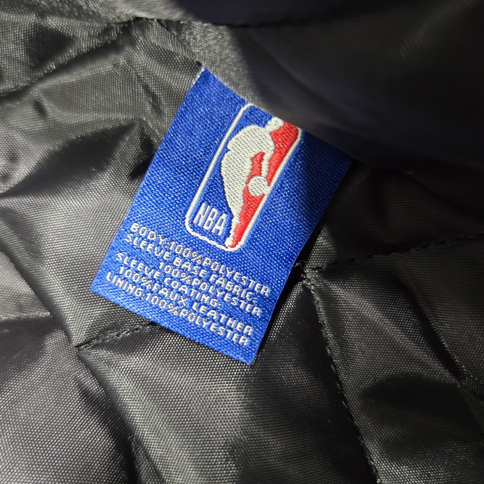 $150 NBA National Basketball Association Mens Large Varsity Bomber Jacket Black