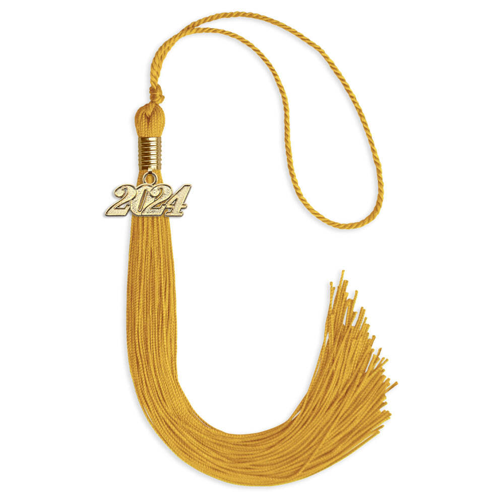 Endea Graduation Gold Tassel With Gold Date Drop