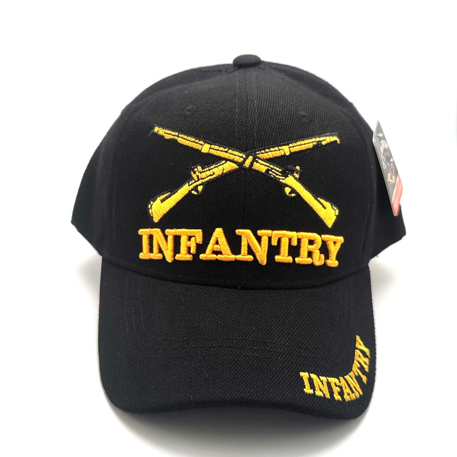 U.S. Army Infantry Embroidered Black Baseball Cap Adjustable New