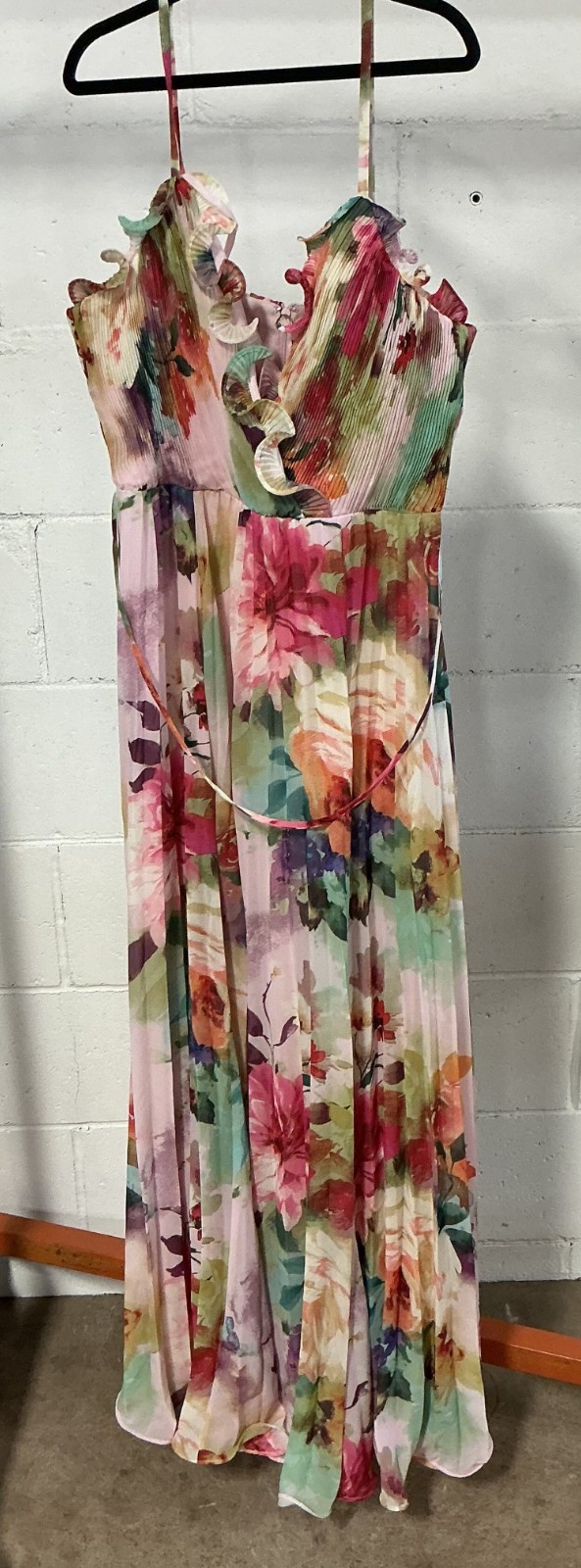 Womens Melonie Pink Multi Color Dress, Size 16