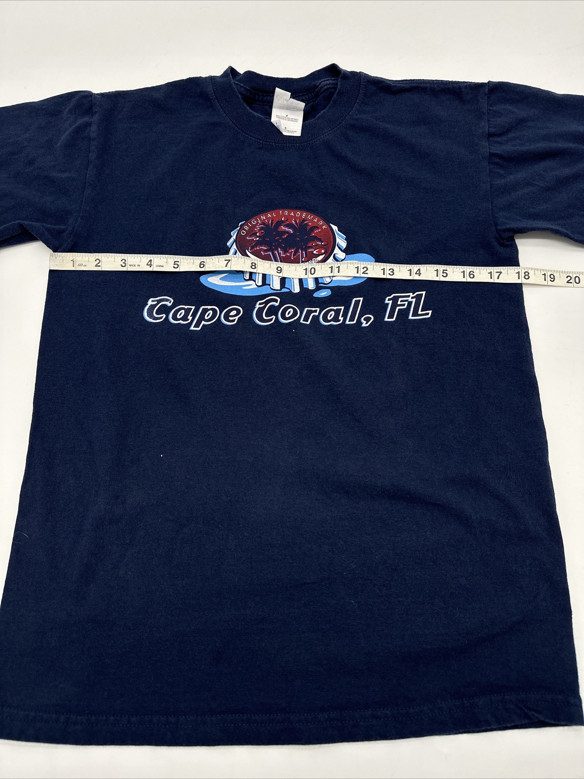 Cape Coral T-Shirt Men Small Graphic Print Blue Gildan…#6714