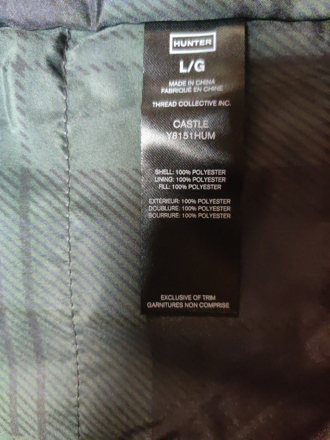 Hunter Ladies’ Rubberized Waterproof Rain Jacket MSRP $200 C23