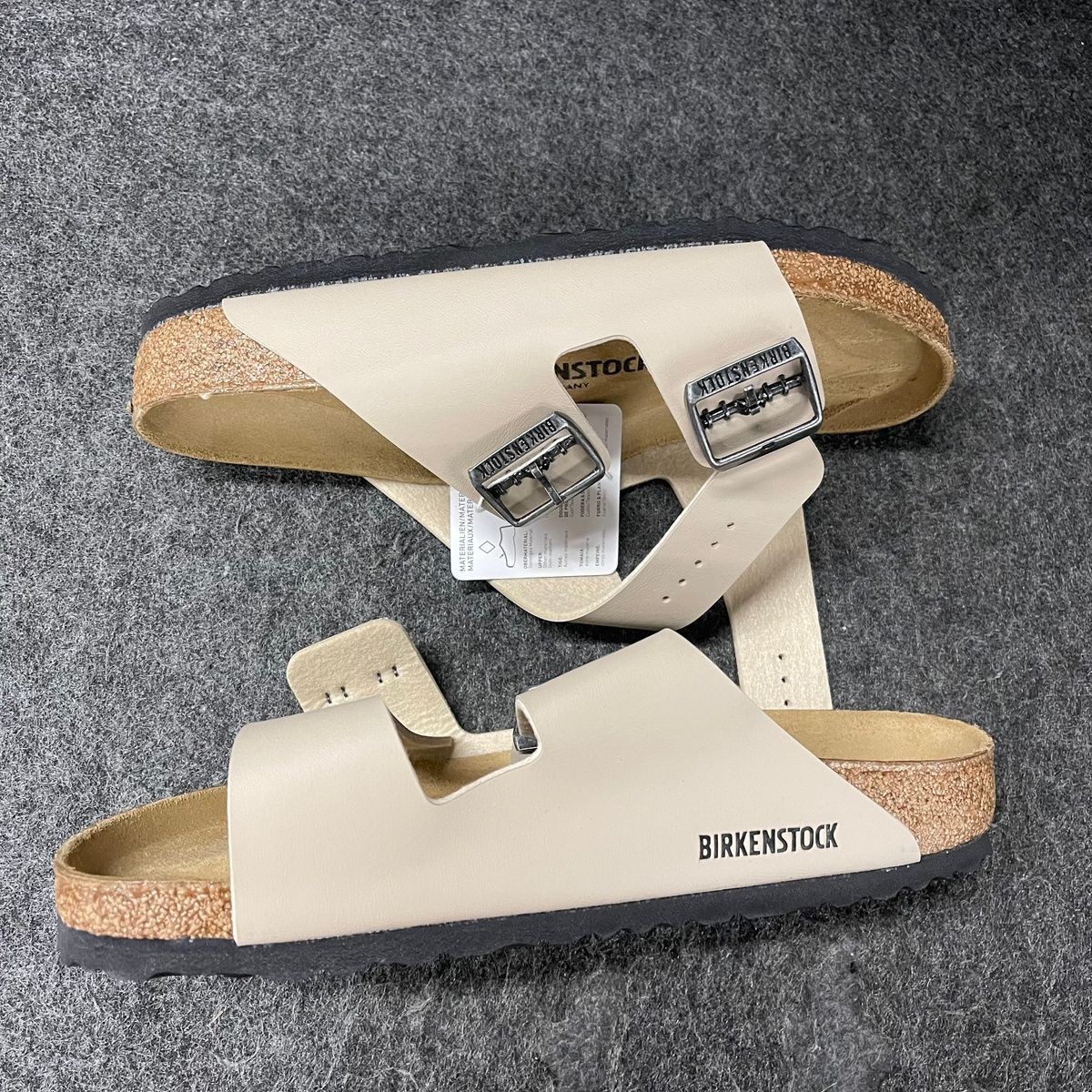 Birkenstock Arizona BS Slide Sandal Unisex Size US W8/M6 Sandcastle
