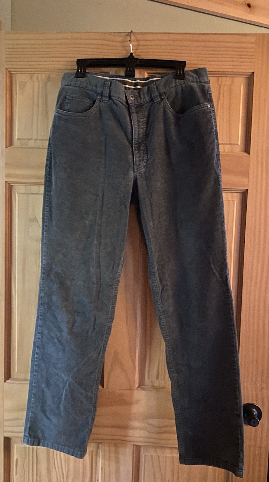 Hiltl Mens Gray Corduroy Pants Sz 34 x 32 Neutral Preppy Old Money Outdoor