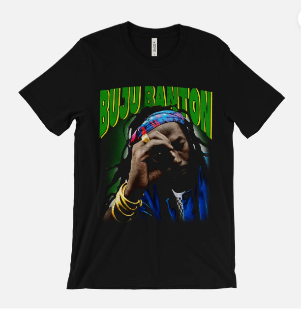 Buju Banton t-shirt – Jamaican reggae dancehall musician – 90s rap vntg tee