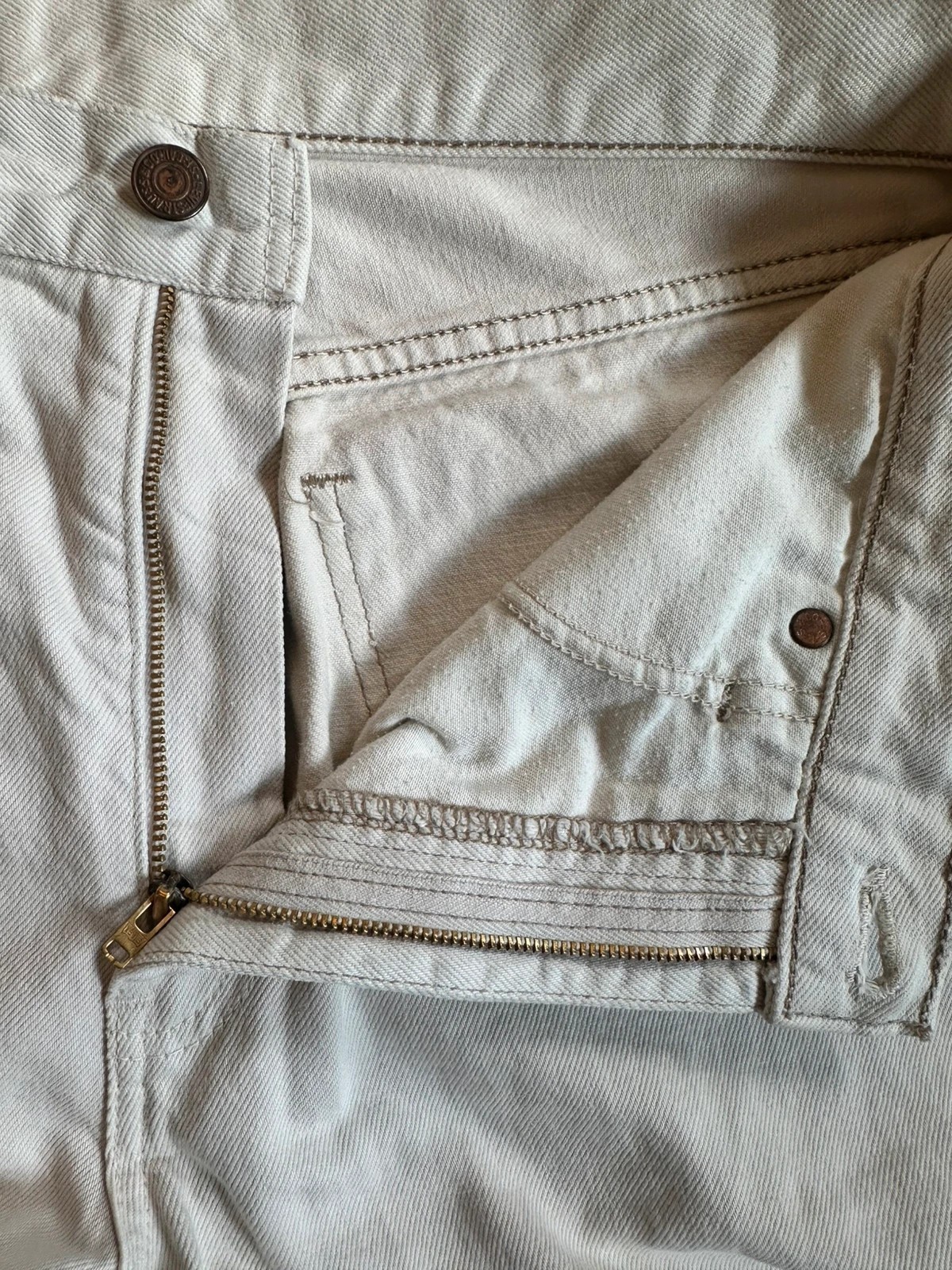 Levi’s 615 Orange Tab White Jeans W30 L30 Vintage 🇮🇹 Made in Italy