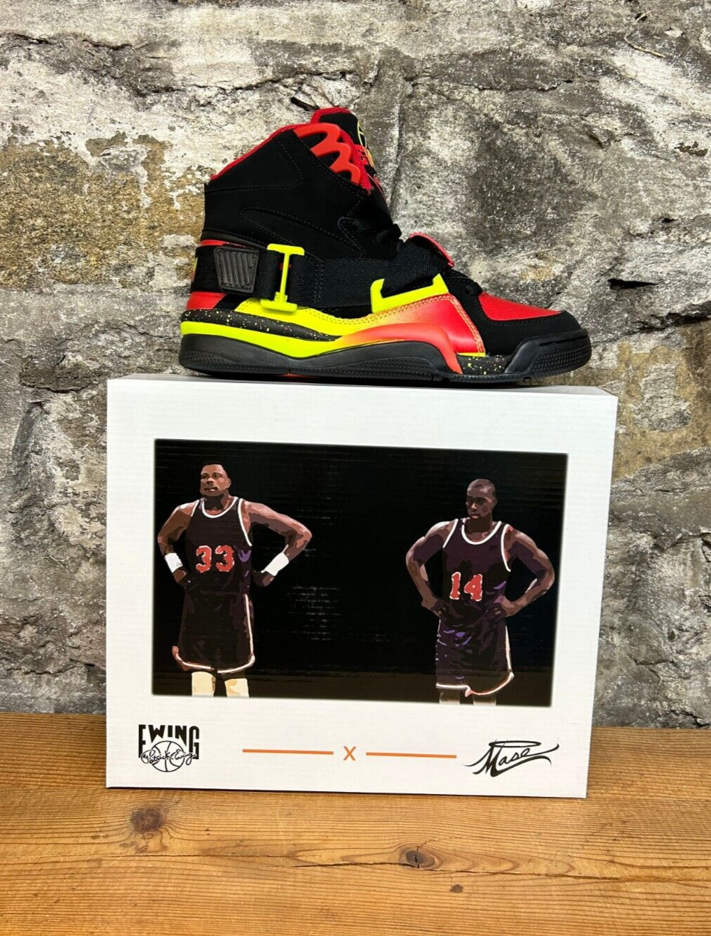 EWING CONCEPT X ANTHONY MASON TRIBUTE 1BM00766-033 BLACK/RED/YELLOW New In Box