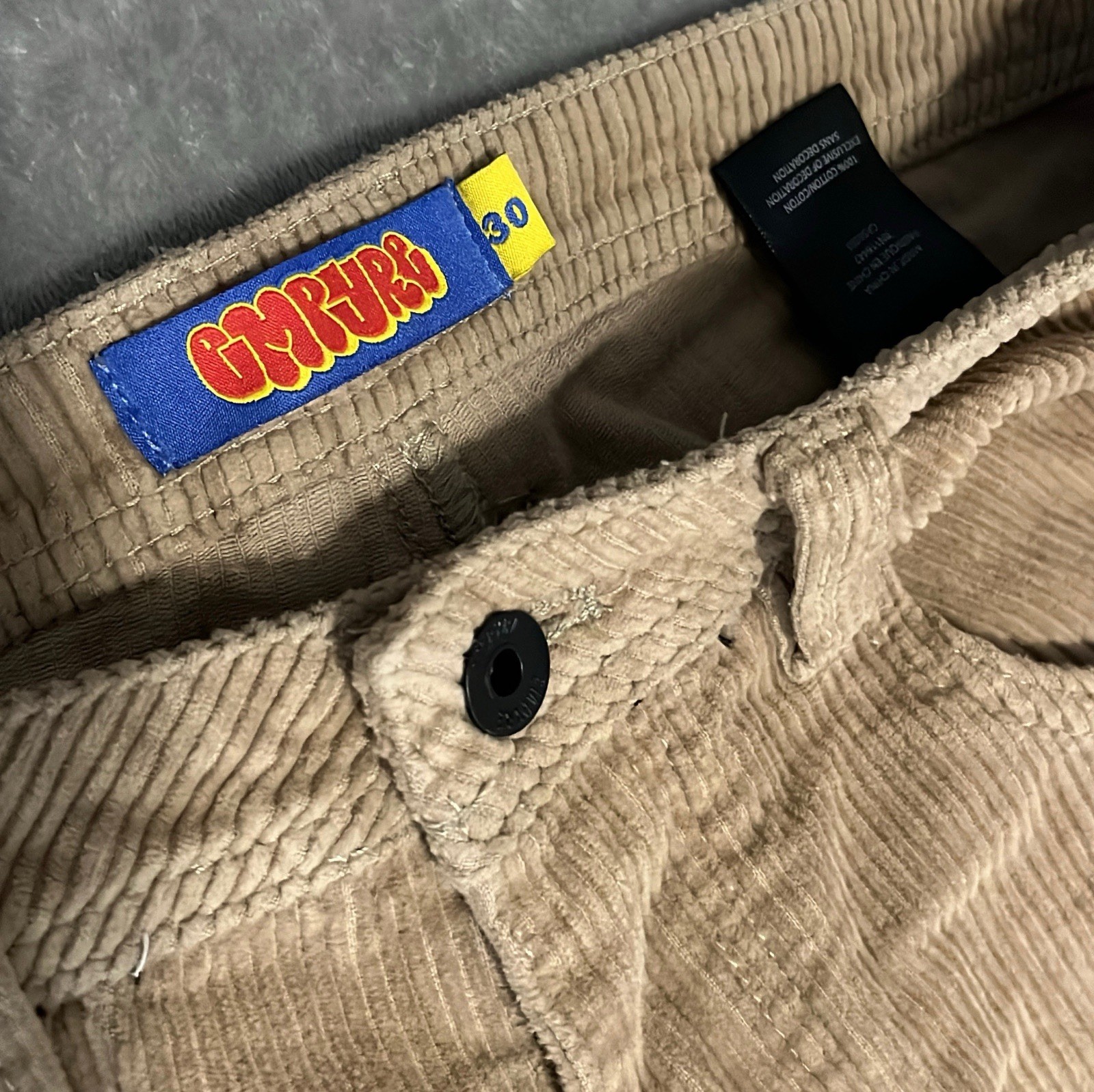 Empyre Corduroy Pants Mens 30 Khaki Tan Skate Streetwear Zumiez Straight Leg