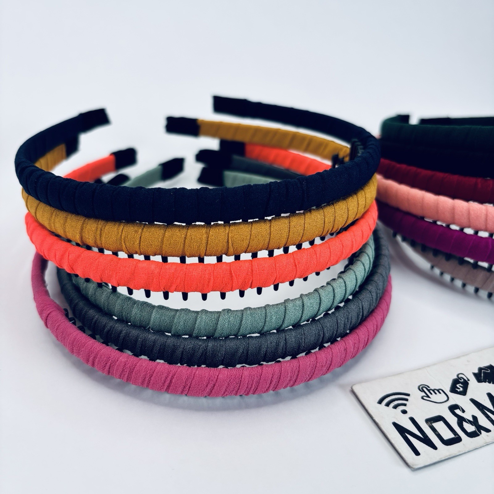 Duufin 12 Pieces Teeth Comb Headband Non-slip Hair Headbands Colorful