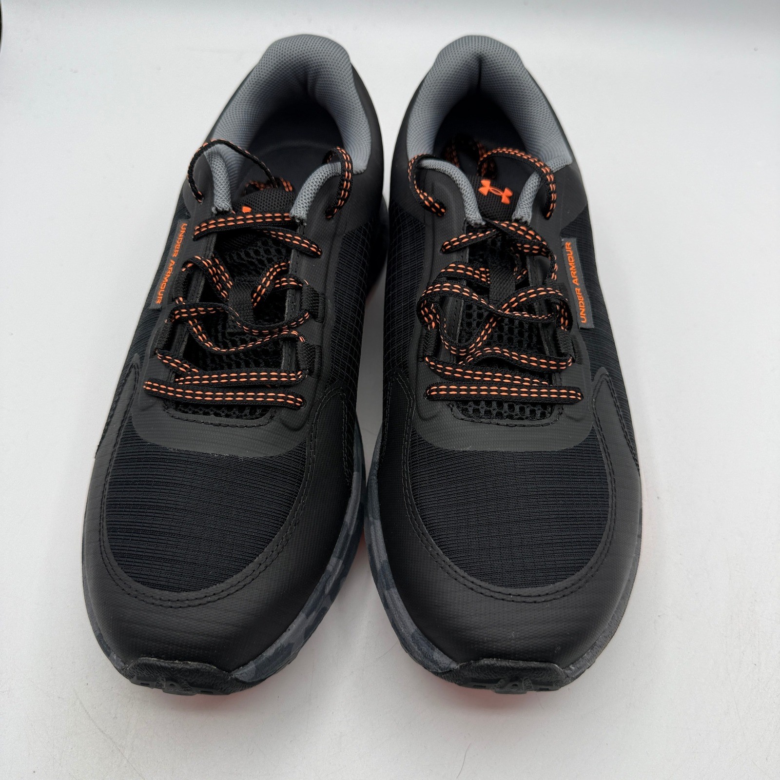 Under Armour UA Charged Bandit TR 3 Shoes Mens 8 Black Orange Trail 3028371-001