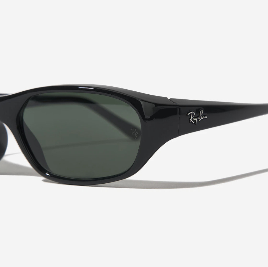 Ray-Ban DADDY-O II Polished Black Frame Green Classic G-15 Lenses