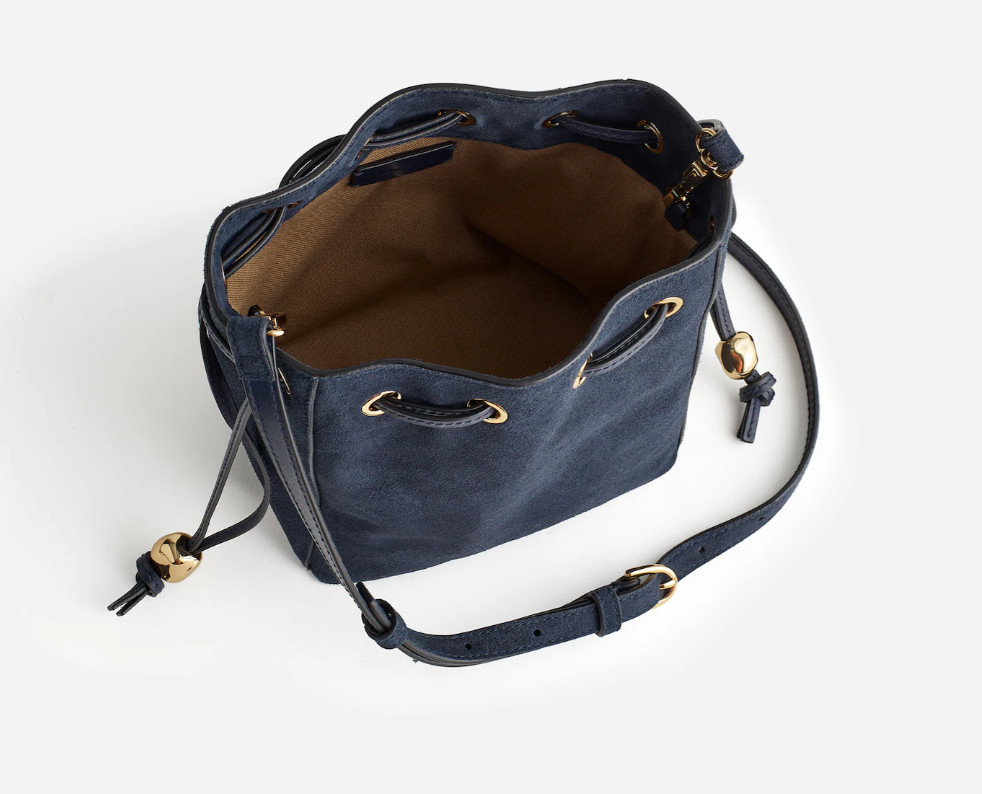 Madewell The Mini Drawstring Crossbody Bucket Bag