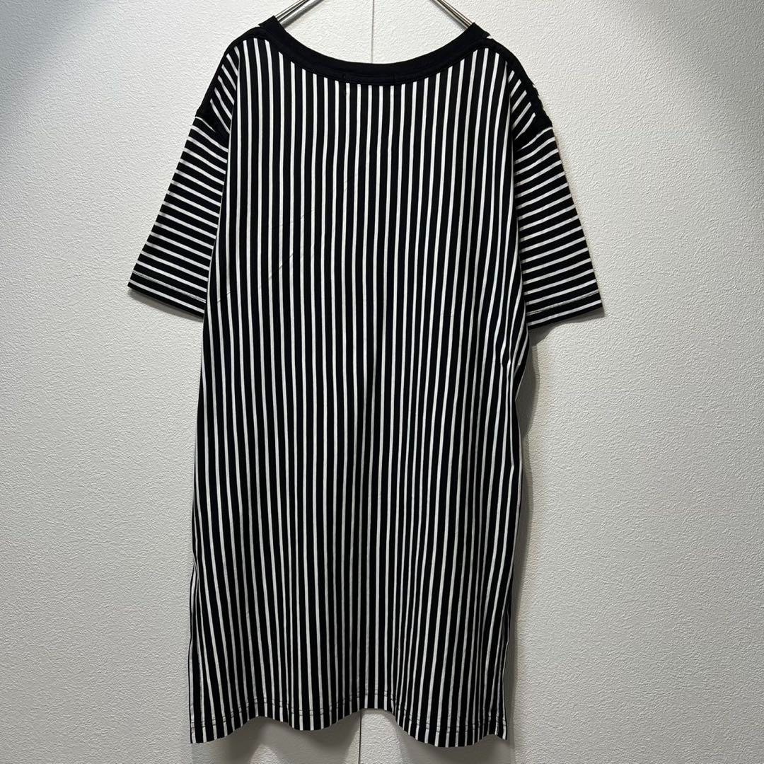 CULLNI Striped crew neck design short sleeve T-shirt 1