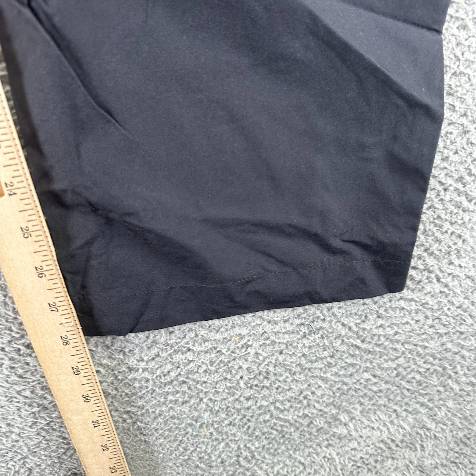 Paskho Pant Mens XL Black Nylon Windbreaker Straight Hiking Gorpcore Stretch