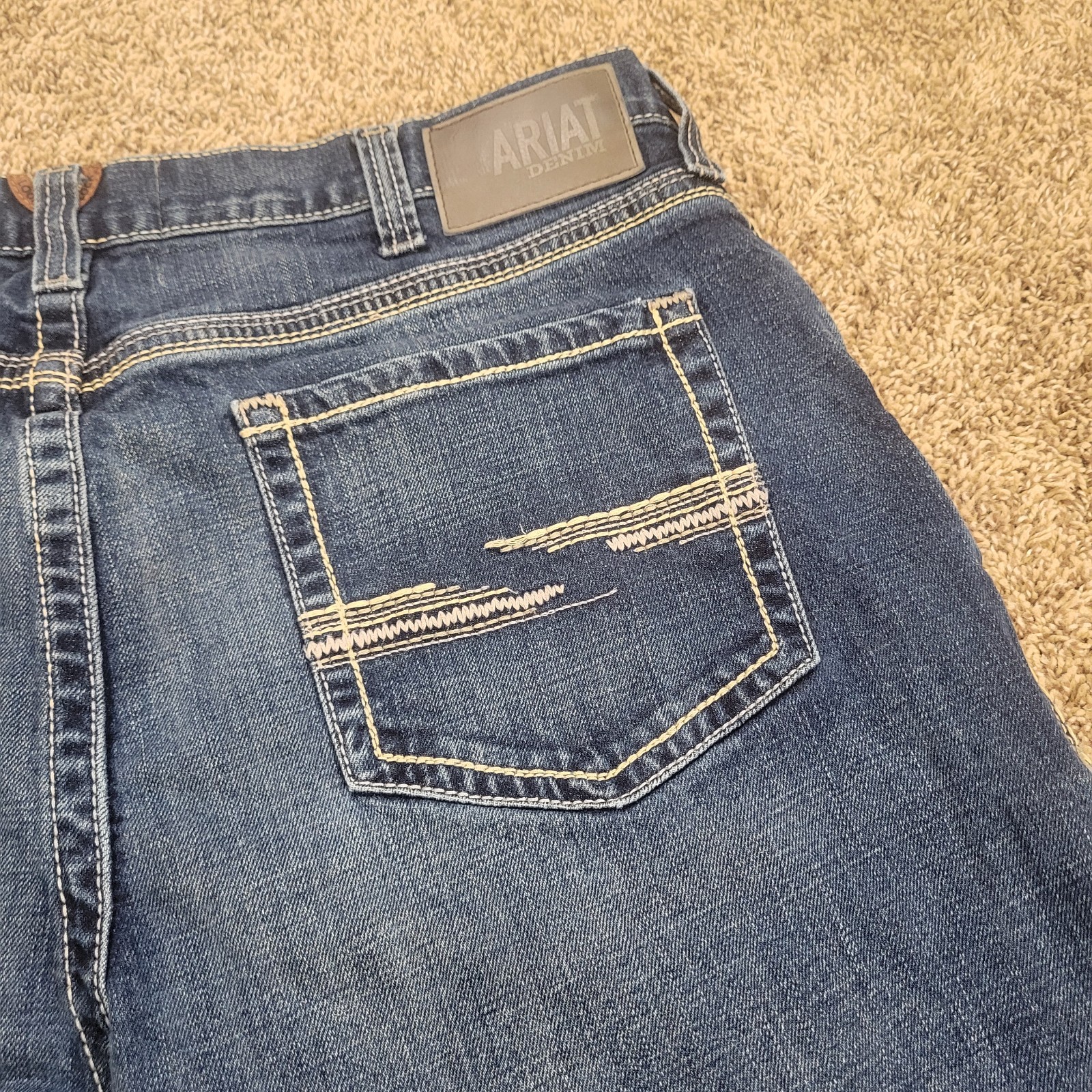 Ariat M4 Men Jeans 40×32 Low Rise Boot Cut Denali Stretch Western Workwear