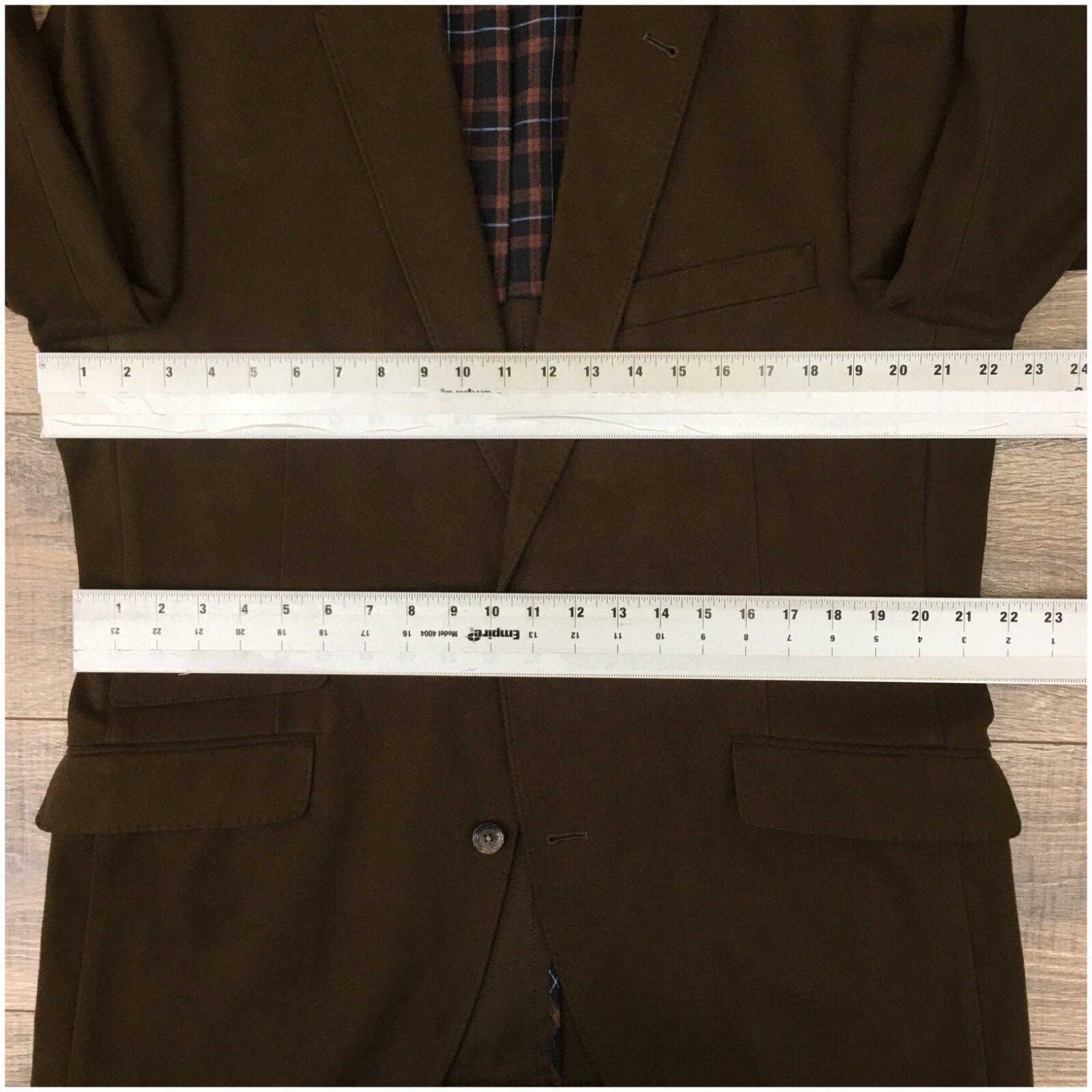 New Kroon Mens Blazer Sport Coat Casual Jacket Size 42L 2 Button Cotton Suit