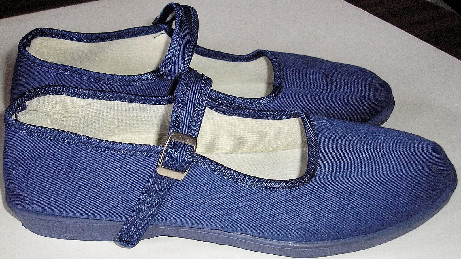 Adini -Mary Jane Ballet Cotton Canvas Yoga Shoes-Made In China-Blue