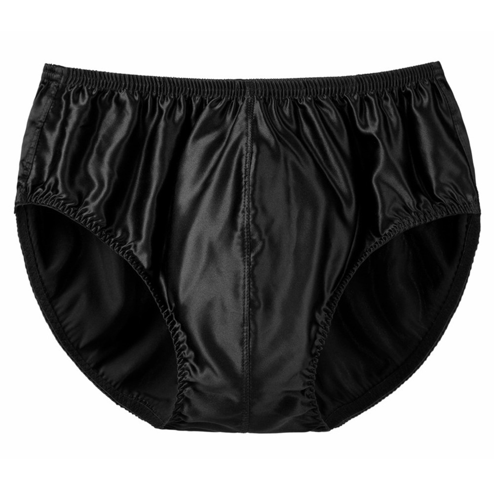 High Quality Silk Underwear for Men Middle Waist Bikinis for lingerie Panties