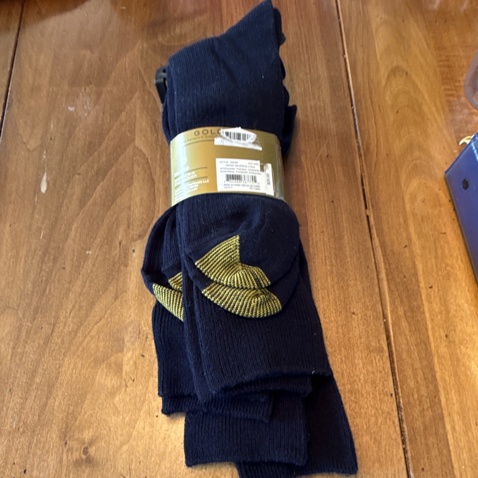 Gold Toe Men’s Socks 4-Pack, NAVY, Shoes Size 6-12.5