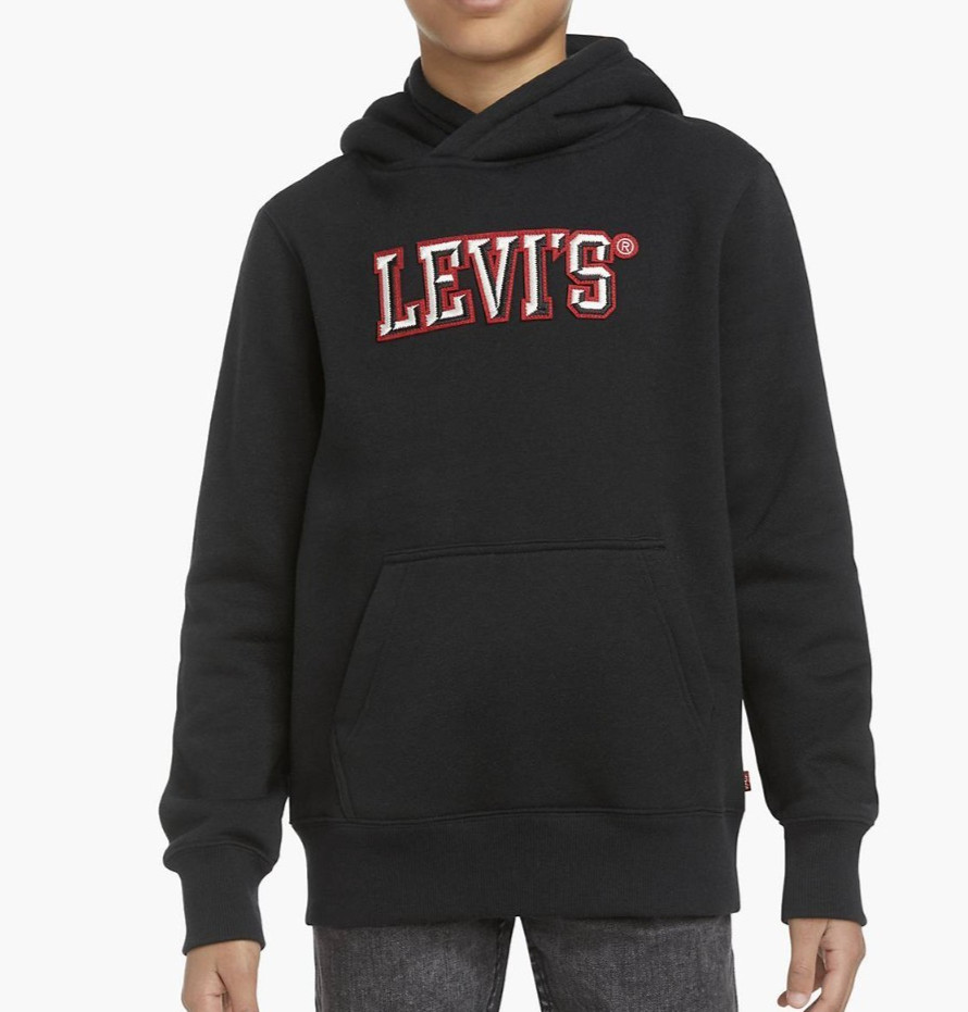 Levi’s Boy’s Hoodie Easy Fit Soft Fleece Size Small Dark Shadow Pine Trees $52