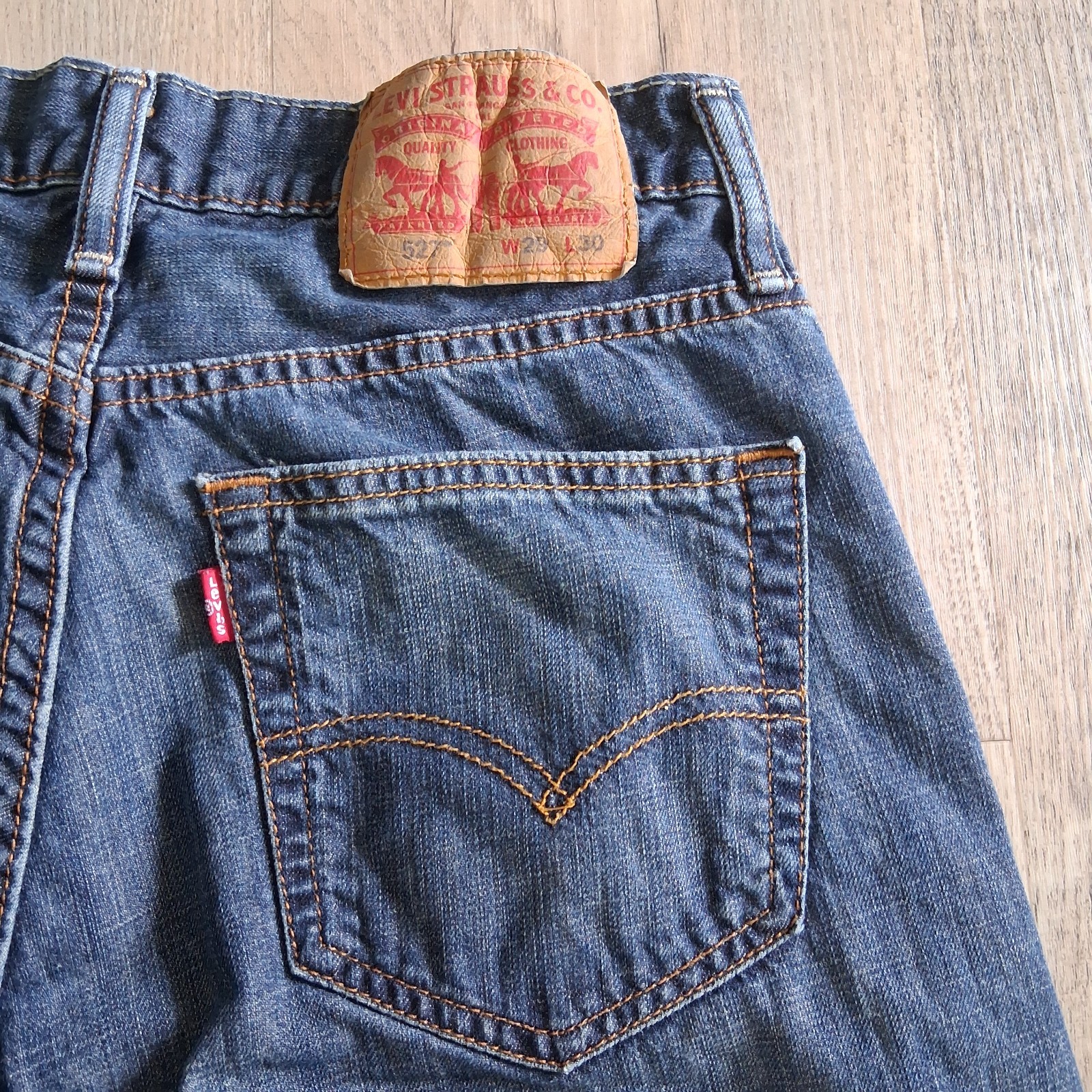 Levis 527 Jeans Men’s 29×30 Blue Medium Wash Bootcut Denim Western Cowboy