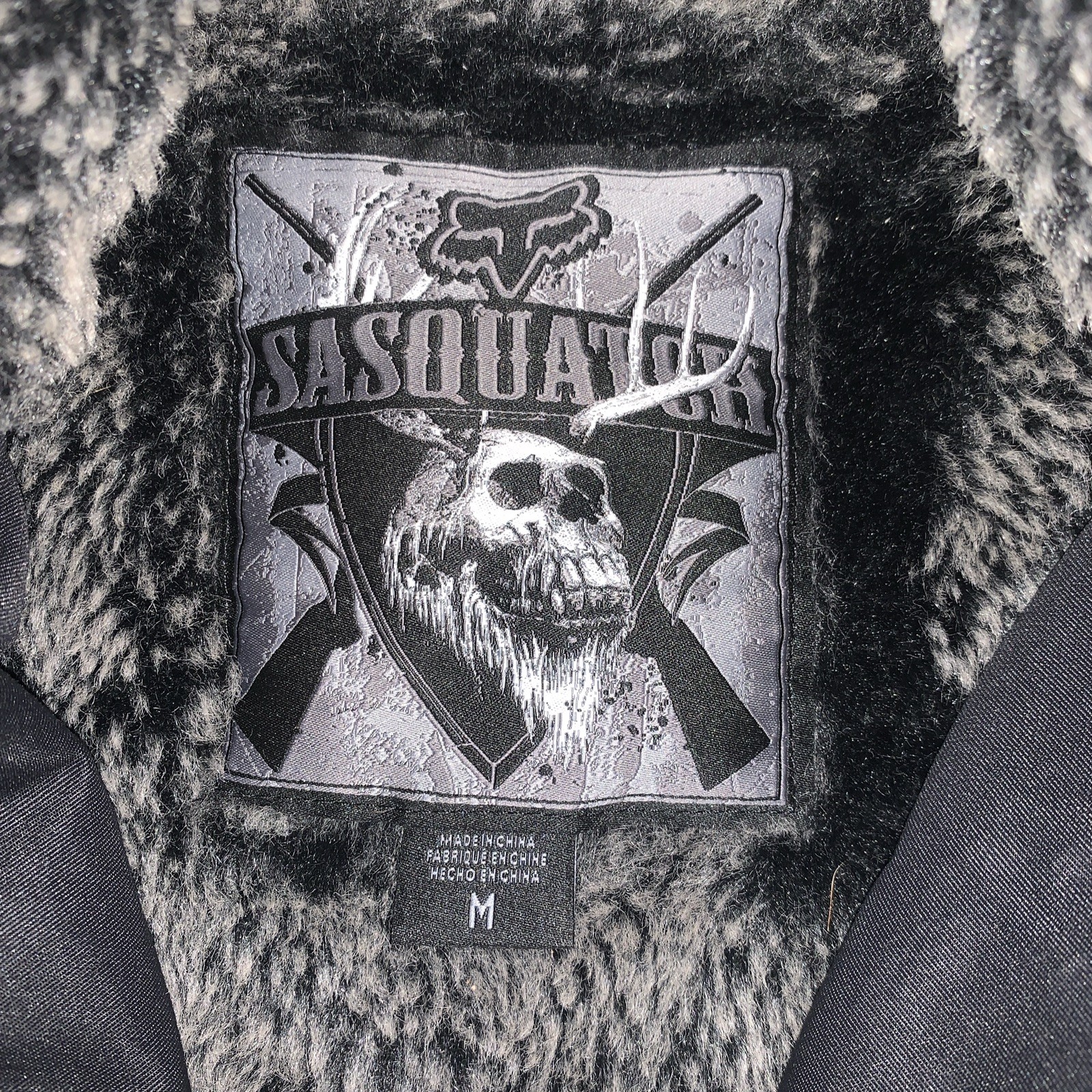 Fox Racing Sasquatch Sharpa Lined Hoodie Vintage Y2K Men’s Size M