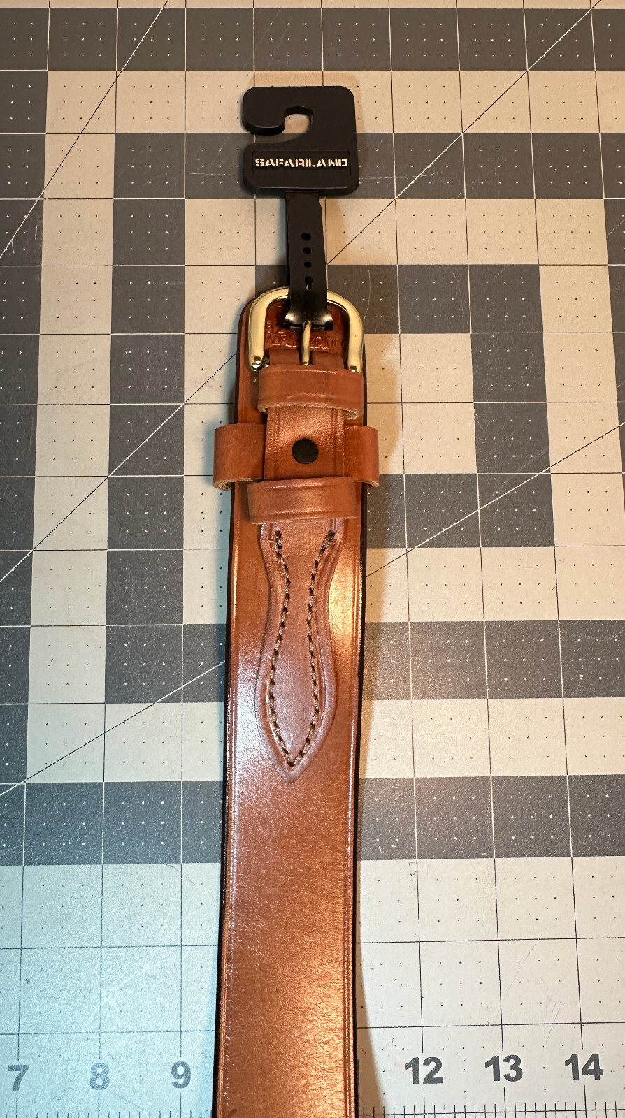 Bianchi B4 Ranger™ Belt, 1.75″ Width, Plain Tan, Brass Buckle, Size: 32″ | NEW