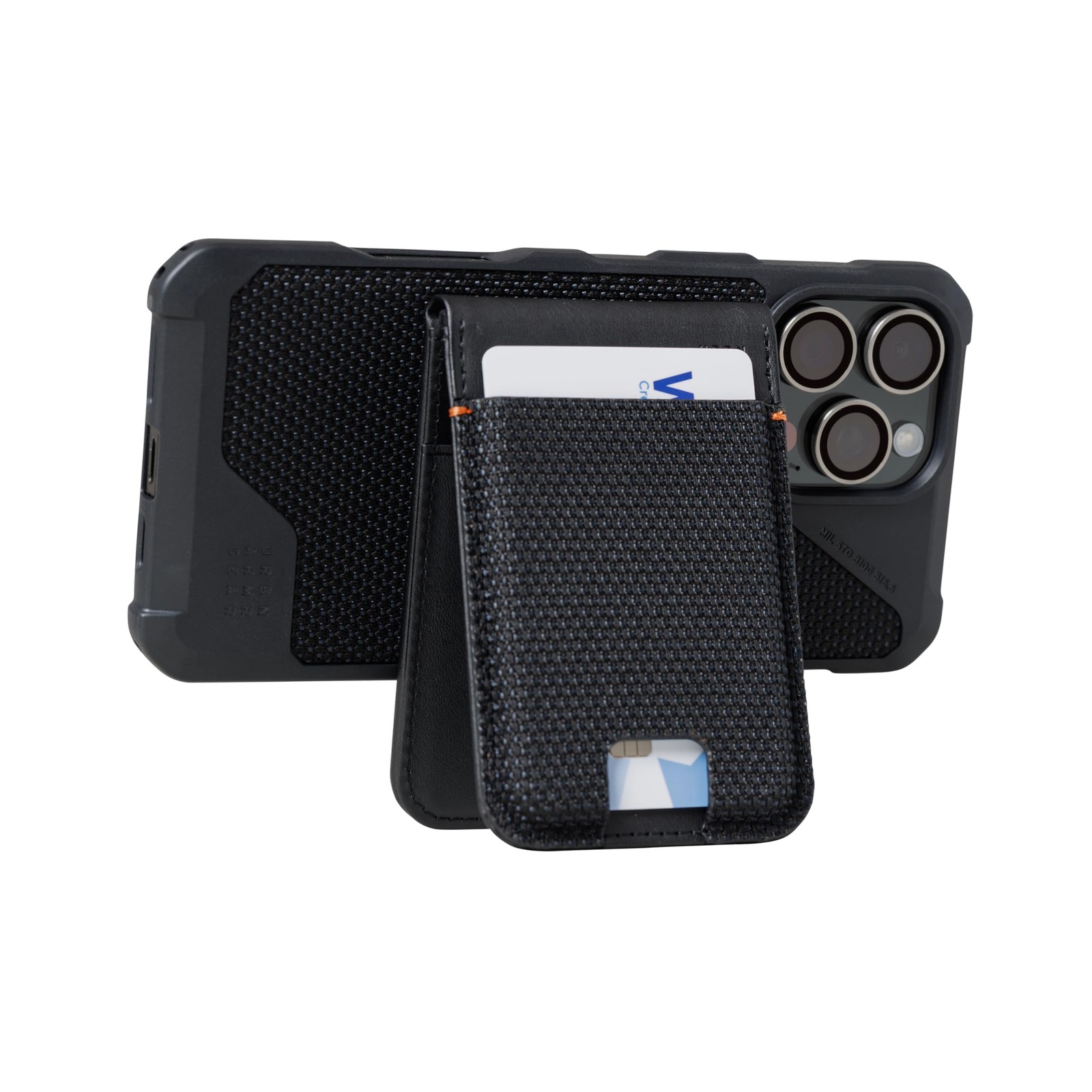UAG Slim Magnetic Wallet Metropolis Made w/ Kevlar Black 6 Cards Kickstand RFID