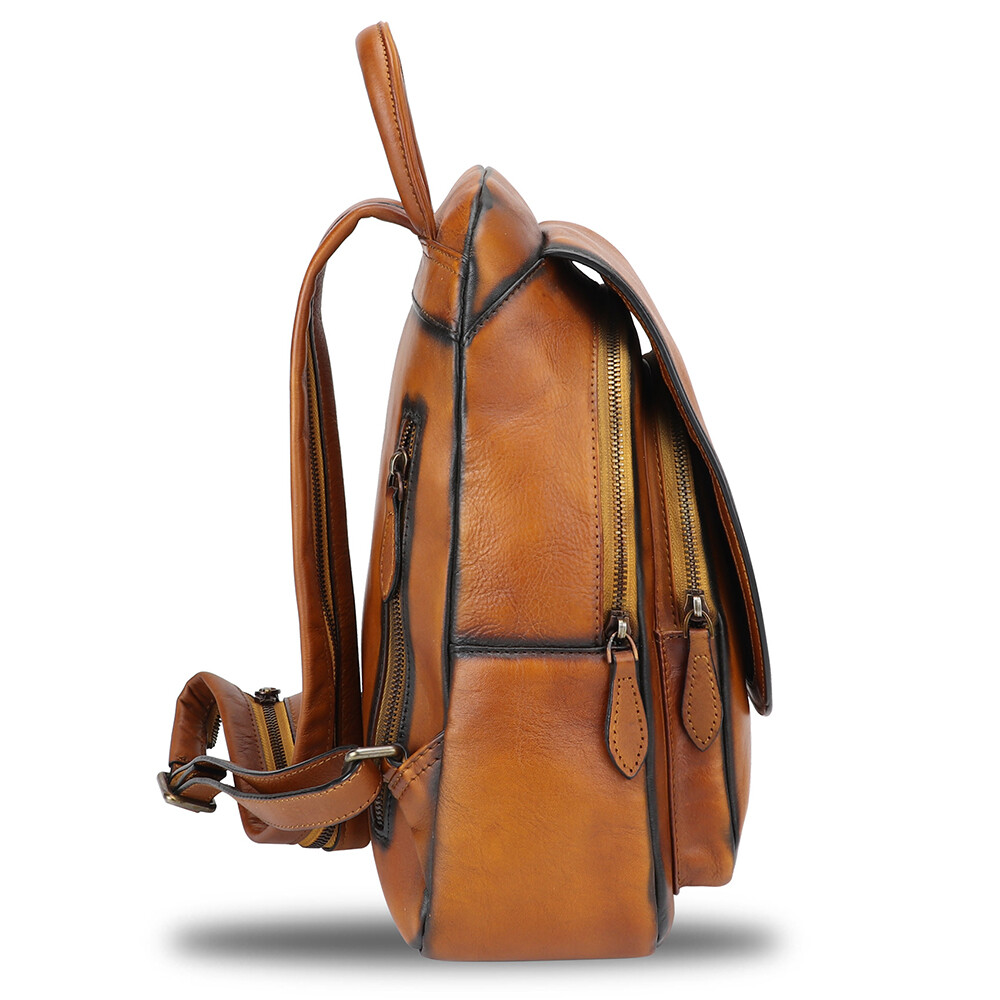 Genuine Leather Backpack for Women Leather Knapsack Rucksack Bag Daypack Purse