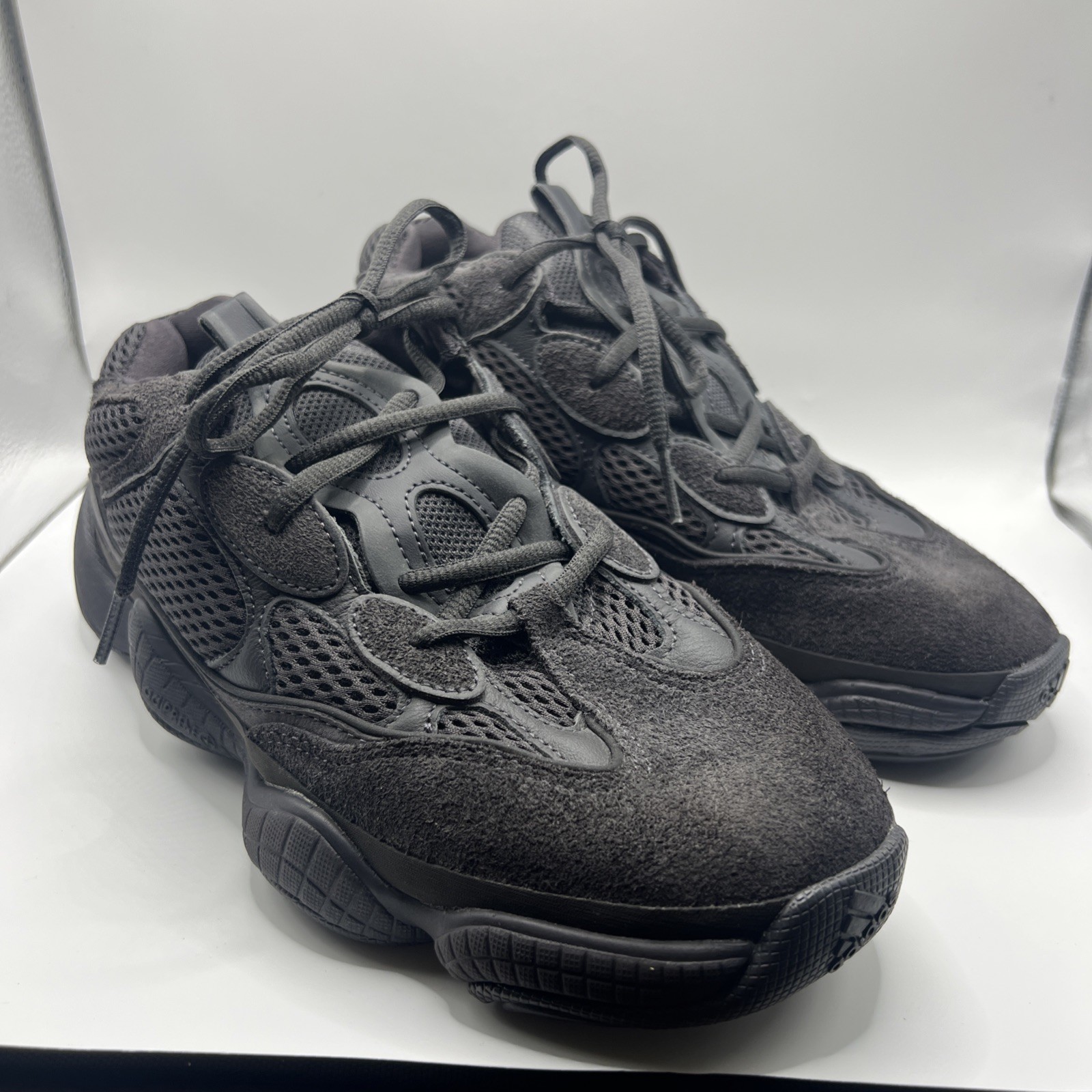 Adidas Yeezy 500 Utility Black Size 7.5 Pre-Owned F36640 Triple Black