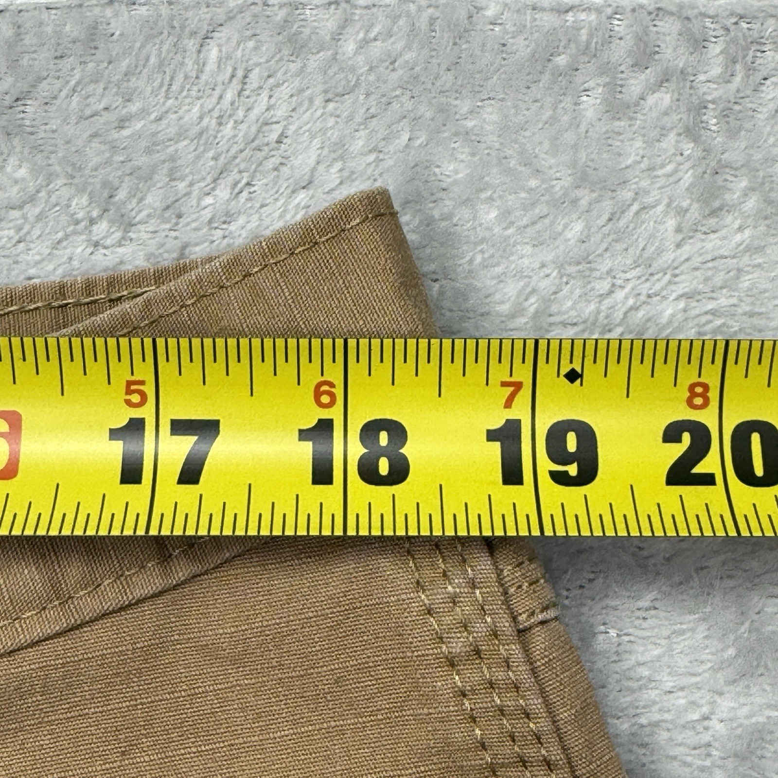 Wrangler Workwear Men’s 38×30 Ripstop Cargo Work Pants Tan Brown Hammer Loop