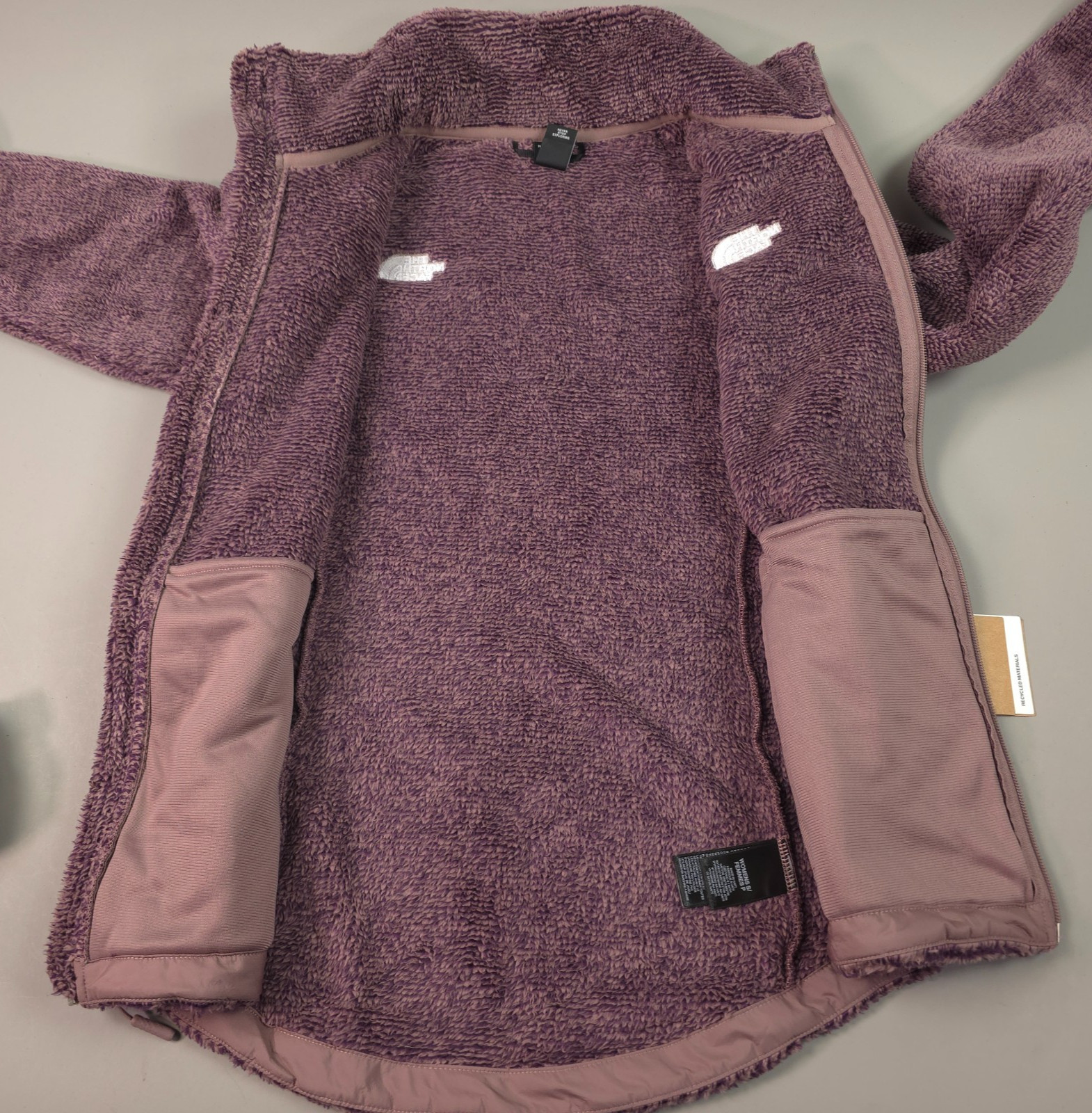 The North Face Womens Jacket Size S Blackberry Osito Fleece Coat Full Zip NWT