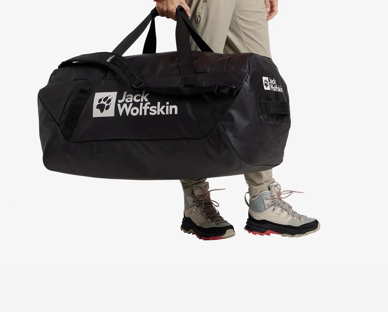 Jack Wolfskin Expdn 100L Heavy Duty Duffle Bag Ultra Durable – Water Resistance