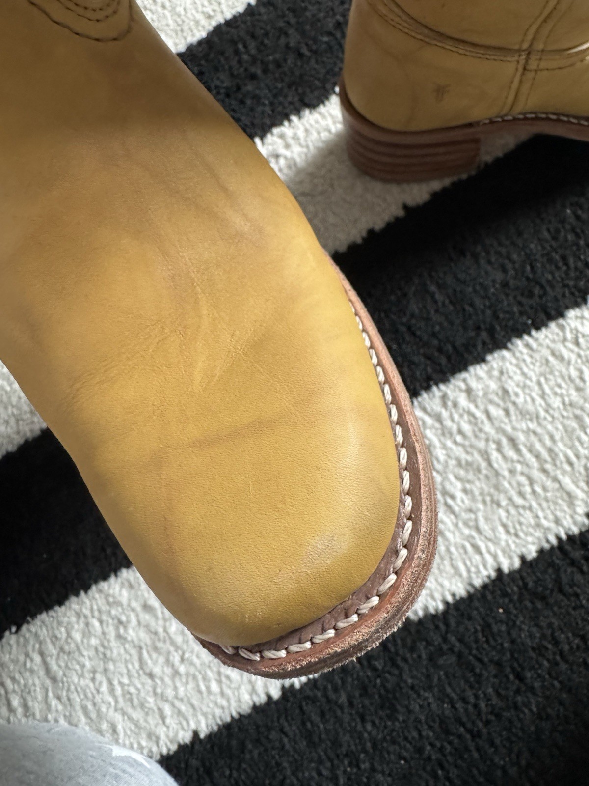 Frye Campus 14L Leather Boots in Banana – MSRP $498 Sz 6.5