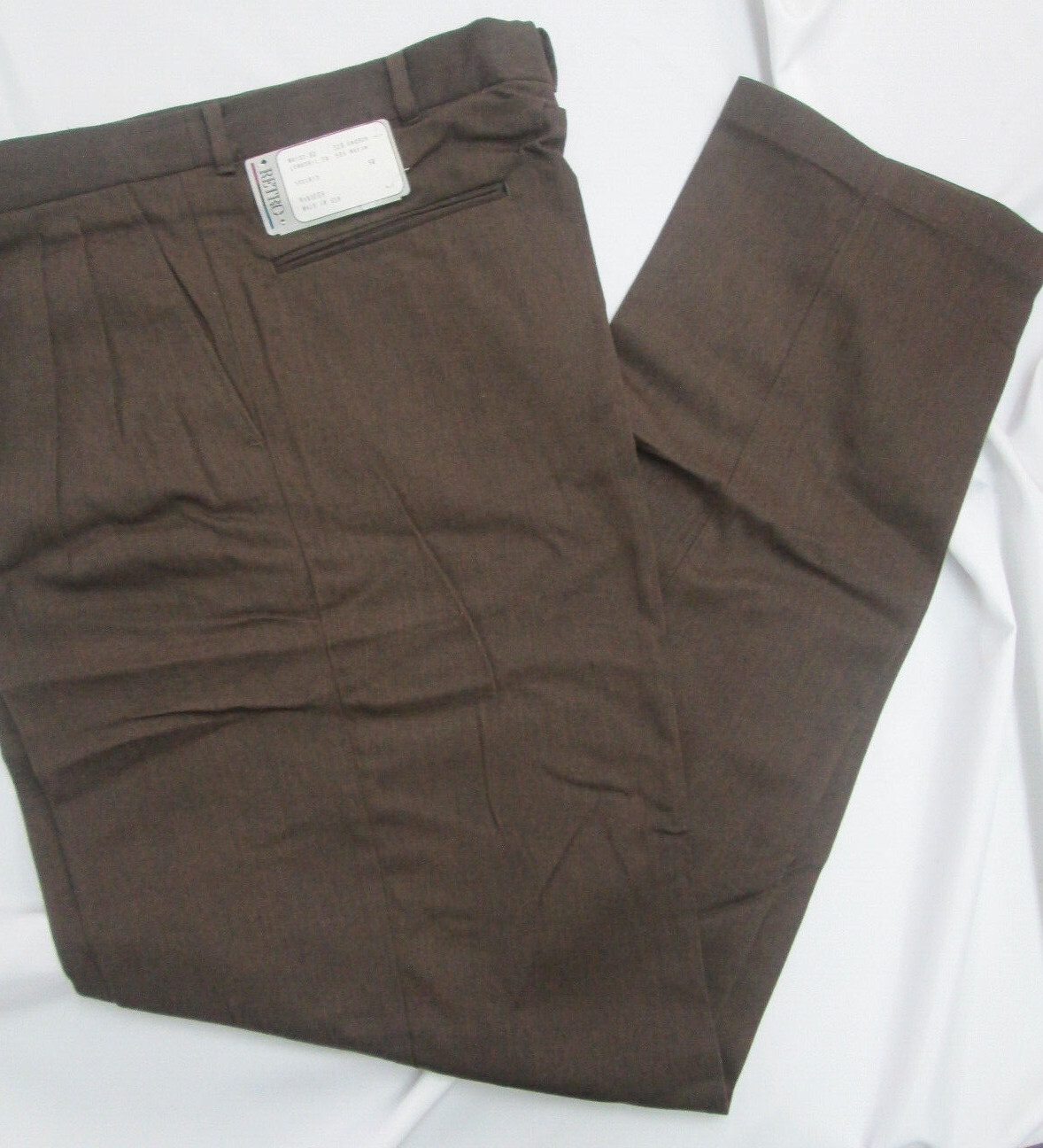 Mens pants executive pleated Brown 29 30 31 32 33 34 36 38 x 30 32 34 NEW