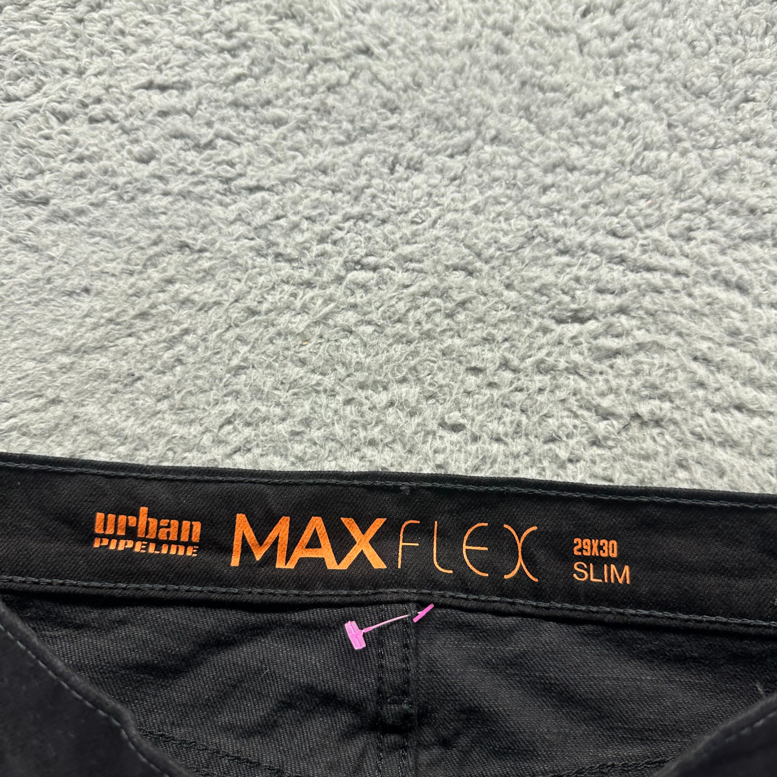 Urban Pipeline Max Flex Jeans Men 29×30 Black Cotton Denim Straight Slim Stretch