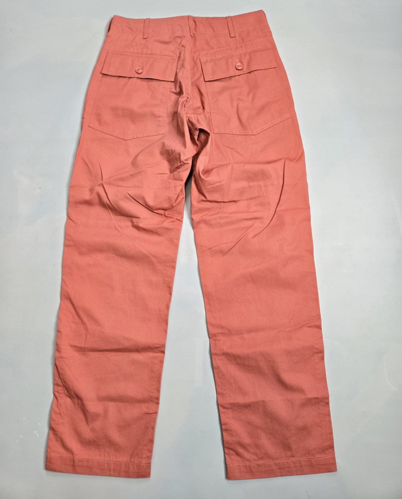 ENGINEERED GARMENTS NEW YORK PINK 6.5OZ FLAT TWILL FATIGUE PANTS MADE IN USA